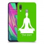 יוגה כיסוי מגן קשיח בעיצוב אישי עם השם שלך ל Samsung Galaxy A40 יחידה אחת סקרין מובייל