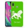 אריה כיסוי מגן קשיח בעיצוב אישי עם השם שלך ל Samsung Galaxy A40 יחידה אחת סקרין מובייל