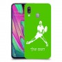 שחקן טניס כיסוי מגן קשיח בעיצוב אישי עם השם שלך ל Samsung Galaxy A40 יחידה אחת סקרין מובייל