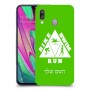 טריאתלון כיסוי מגן קשיח בעיצוב אישי עם השם שלך ל Samsung Galaxy A40 יחידה אחת סקרין מובייל