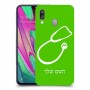 רופא סטטוסקופ כיסוי מגן קשיח בעיצוב אישי עם השם שלך ל Samsung Galaxy A40 יחידה אחת סקרין מובייל