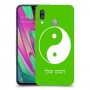 סמל יינג יאנג - סין כיסוי מגן קשיח בעיצוב אישי עם השם שלך ל Samsung Galaxy A40 יחידה אחת סקרין מובייל