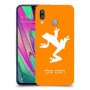 צפרדע טרופית כיסוי מגן קשיח בעיצוב אישי עם השם שלך ל Samsung Galaxy A40 יחידה אחת סקרין מובייל