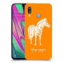 זברה כיסוי מגן קשיח בעיצוב אישי עם השם שלך ל Samsung Galaxy A40 יחידה אחת סקרין מובייל