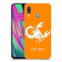 עקרב כיסוי מגן קשיח בעיצוב אישי עם השם שלך ל Samsung Galaxy A40 יחידה אחת סקרין מובייל
