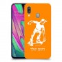 ילד סקייטבורד כיסוי מגן קשיח בעיצוב אישי עם השם שלך ל Samsung Galaxy A40 יחידה אחת סקרין מובייל