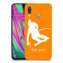 סקִי כיסוי מגן קשיח בעיצוב אישי עם השם שלך ל Samsung Galaxy A40 יחידה אחת סקרין מובייל