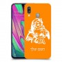 סנטה קלאוס כיסוי מגן קשיח בעיצוב אישי עם השם שלך ל Samsung Galaxy A40 יחידה אחת סקרין מובייל