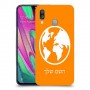 עולם כיסוי מגן קשיח בעיצוב אישי עם השם שלך ל Samsung Galaxy A40 יחידה אחת סקרין מובייל