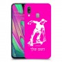 ילד סקייטבורד כיסוי מגן קשיח בעיצוב אישי עם השם שלך ל Samsung Galaxy A40 יחידה אחת סקרין מובייל