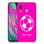 כדורגל - כדור כיסוי מגן קשיח בעיצוב אישי עם השם שלך ל Samsung Galaxy A40 יחידה אחת סקרין מובייל