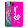 פסל החירות כיסוי מגן קשיח בעיצוב אישי עם השם שלך ל Samsung Galaxy A40 יחידה אחת סקרין מובייל