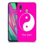 סמל יינג יאנג - סין כיסוי מגן קשיח בעיצוב אישי עם השם שלך ל Samsung Galaxy A40 יחידה אחת סקרין מובייל