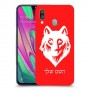 זאב כיסוי מגן קשיח בעיצוב אישי עם השם שלך ל Samsung Galaxy A40 יחידה אחת סקרין מובייל