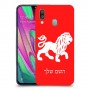 אריה כיסוי מגן קשיח בעיצוב אישי עם השם שלך ל Samsung Galaxy A40 יחידה אחת סקרין מובייל