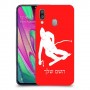 סקִי כיסוי מגן קשיח בעיצוב אישי עם השם שלך ל Samsung Galaxy A40 יחידה אחת סקרין מובייל