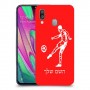 שחקן כדורגל כיסוי מגן קשיח בעיצוב אישי עם השם שלך ל Samsung Galaxy A40 יחידה אחת סקרין מובייל