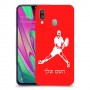 שחקן טניס כיסוי מגן קשיח בעיצוב אישי עם השם שלך ל Samsung Galaxy A40 יחידה אחת סקרין מובייל