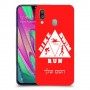 טריאתלון כיסוי מגן קשיח בעיצוב אישי עם השם שלך ל Samsung Galaxy A40 יחידה אחת סקרין מובייל