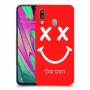 סמיילי כיסוי מגן קשיח בעיצוב אישי עם השם שלך ל Samsung Galaxy A40 יחידה אחת סקרין מובייל