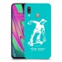 ילד סקייטבורד כיסוי מגן קשיח בעיצוב אישי עם השם שלך ל Samsung Galaxy A40 יחידה אחת סקרין מובייל