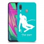 סקִי כיסוי מגן קשיח בעיצוב אישי עם השם שלך ל Samsung Galaxy A40 יחידה אחת סקרין מובייל