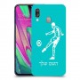 שחקן כדורגל כיסוי מגן קשיח בעיצוב אישי עם השם שלך ל Samsung Galaxy A40 יחידה אחת סקרין מובייל
