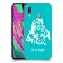 סנטה קלאוס כיסוי מגן קשיח בעיצוב אישי עם השם שלך ל Samsung Galaxy A40 יחידה אחת סקרין מובייל