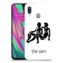תאומים כיסוי מגן קשיח בעיצוב אישי עם השם שלך ל Samsung Galaxy A40 יחידה אחת סקרין מובייל