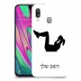 אימון ספורט - אישה כיסוי מגן קשיח בעיצוב אישי עם השם שלך ל Samsung Galaxy A40 יחידה אחת סקרין מובייל