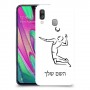 שחקן כדורעף כיסוי מגן קשיח בעיצוב אישי עם השם שלך ל Samsung Galaxy A40 יחידה אחת סקרין מובייל
