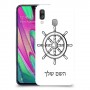 הגה - קפטן - ים כיסוי מגן קשיח בעיצוב אישי עם השם שלך ל Samsung Galaxy A40 יחידה אחת סקרין מובייל