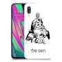 סנטה קלאוס כיסוי מגן קשיח בעיצוב אישי עם השם שלך ל Samsung Galaxy A40 יחידה אחת סקרין מובייל