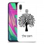 עץ כיסוי מגן קשיח בעיצוב אישי עם השם שלך ל Samsung Galaxy A40 יחידה אחת סקרין מובייל