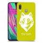 זאב כיסוי מגן קשיח בעיצוב אישי עם השם שלך ל Samsung Galaxy A40 יחידה אחת סקרין מובייל