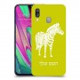 זברה כיסוי מגן קשיח בעיצוב אישי עם השם שלך ל Samsung Galaxy A40 יחידה אחת סקרין מובייל