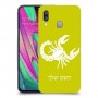 עקרב כיסוי מגן קשיח בעיצוב אישי עם השם שלך ל Samsung Galaxy A40 יחידה אחת סקרין מובייל