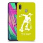 ילד סקייטבורד כיסוי מגן קשיח בעיצוב אישי עם השם שלך ל Samsung Galaxy A40 יחידה אחת סקרין מובייל