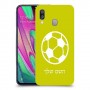 כדורגל - כדור כיסוי מגן קשיח בעיצוב אישי עם השם שלך ל Samsung Galaxy A40 יחידה אחת סקרין מובייל