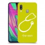 רופא סטטוסקופ כיסוי מגן קשיח בעיצוב אישי עם השם שלך ל Samsung Galaxy A40 יחידה אחת סקרין מובייל
