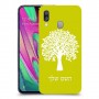 עץ כיסוי מגן קשיח בעיצוב אישי עם השם שלך ל Samsung Galaxy A40 יחידה אחת סקרין מובייל