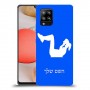 אימון ספורט - אישה כיסוי מגן קשיח בעיצוב אישי עם השם שלך ל Samsung Galaxy A42 5G יחידה אחת סקרין מובייל