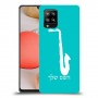 סקספון כיסוי מגן קשיח בעיצוב אישי עם השם שלך ל Samsung Galaxy A42 5G יחידה אחת סקרין מובייל