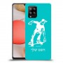 ילד סקייטבורד כיסוי מגן קשיח בעיצוב אישי עם השם שלך ל Samsung Galaxy A42 5G יחידה אחת סקרין מובייל