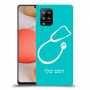 רופא סטטוסקופ כיסוי מגן קשיח בעיצוב אישי עם השם שלך ל Samsung Galaxy A42 5G יחידה אחת סקרין מובייל