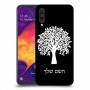 עץ כיסוי מגן קשיח בעיצוב אישי עם השם שלך ל Samsung Galaxy A50 יחידה אחת סקרין מובייל