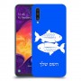 דגים כיסוי מגן קשיח בעיצוב אישי עם השם שלך ל Samsung Galaxy A50 יחידה אחת סקרין מובייל