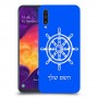 הגה - קפטן - ים כיסוי מגן קשיח בעיצוב אישי עם השם שלך ל Samsung Galaxy A50 יחידה אחת סקרין מובייל