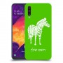 זברה כיסוי מגן קשיח בעיצוב אישי עם השם שלך ל Samsung Galaxy A50 יחידה אחת סקרין מובייל