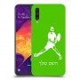 שחקן טניס כיסוי מגן קשיח בעיצוב אישי עם השם שלך ל Samsung Galaxy A50 יחידה אחת סקרין מובייל